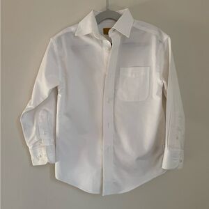 Class Club White Button Down Kids Shirt